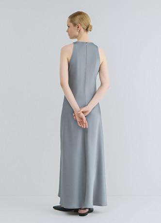 Сатиновое платье с американской проймой