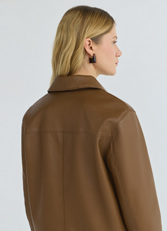 Куртка из искусственной кожи