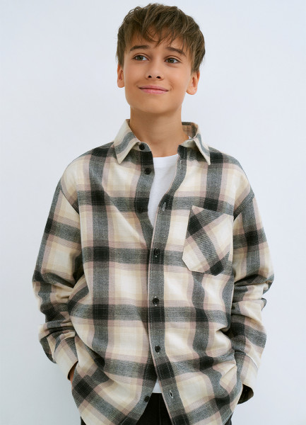 

Рубашка для мальчиков, Коричневый