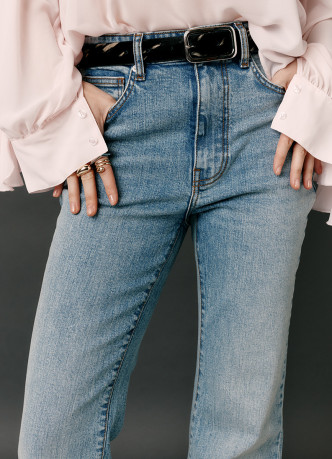 Джинсы Bootcut с высокой посадкой