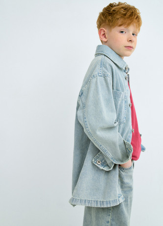Рубашка джинсовая для мальчиков