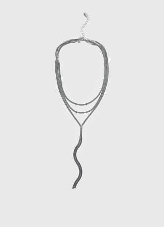 Трёхъярусное колье с цепочкой