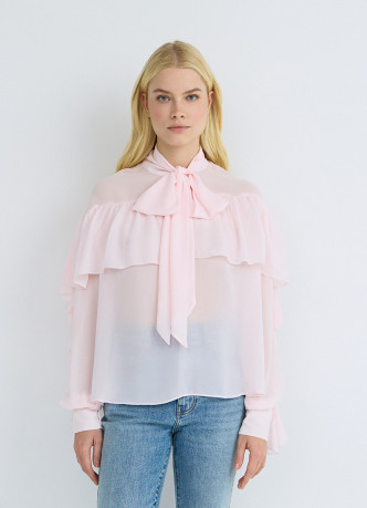 Блузка с объёмными рюшами