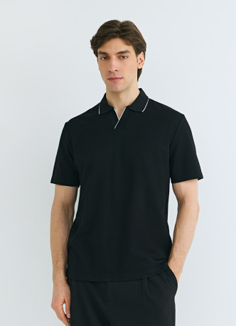 Поло из шелковистого пике