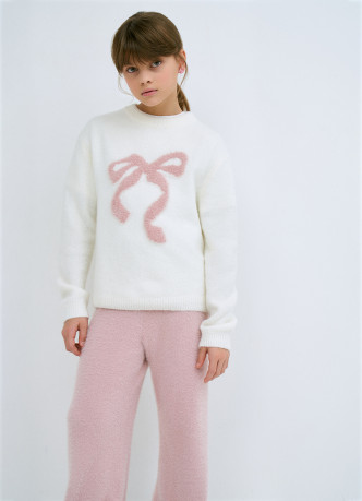 Вязаный джемпер для девочек