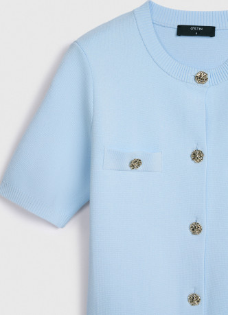 Кардиган с коротким рукавом