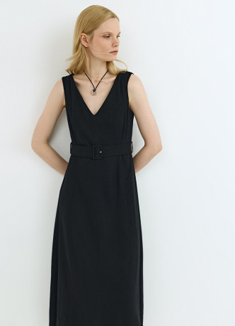 Сарафан из вискозы со льном