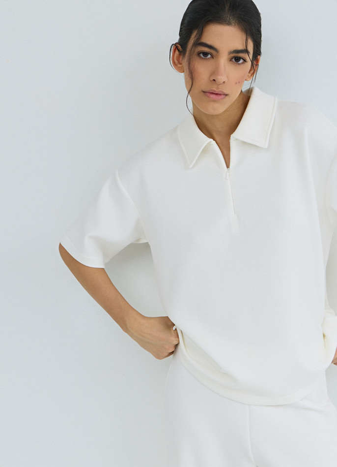 Поло на молнии