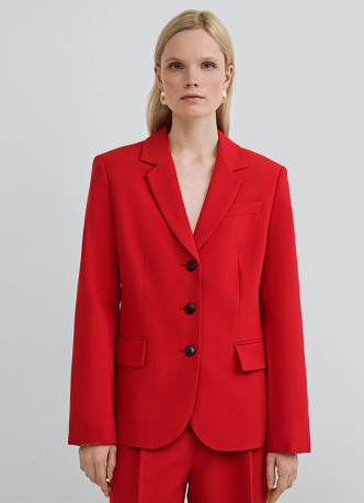 Однобортный приталенный жакет