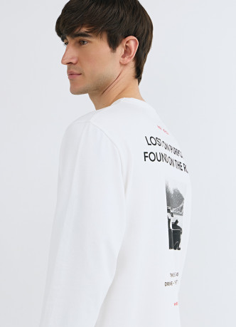 Футболка из плотного джерси с принтом