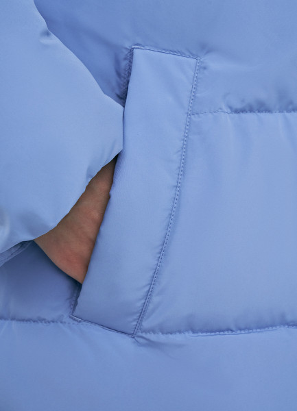Объёмная куртка с воротником-стойкой, Голубой O`Stin LJ664BO02-62 - фото 7