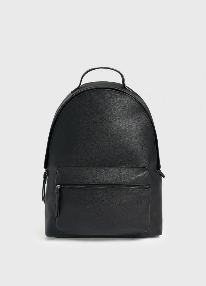 Рюкзак из искусственной кожи с карманом