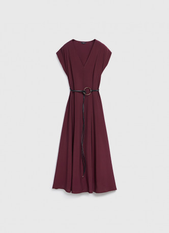 Платье миди с ремнем