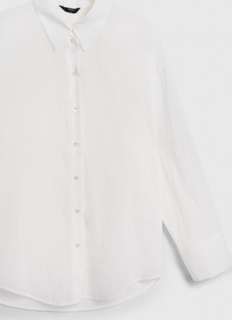 Полупрозрачная блузка с длинным рукавом