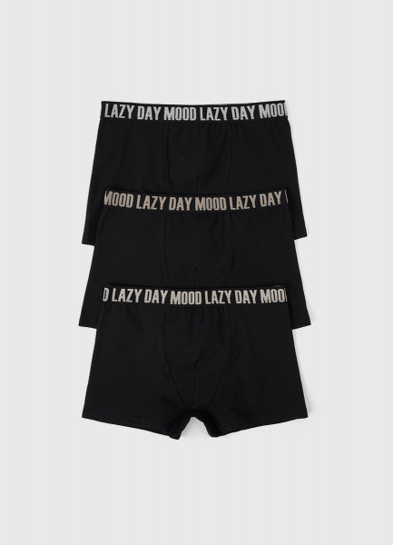 Трусы-боксеры для мальчиков 3 шт Черный 1199₽
