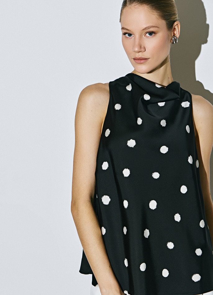 Топ в горошек