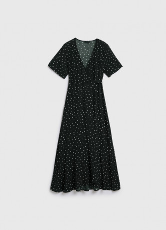 Платье на запах из креповой вискозы