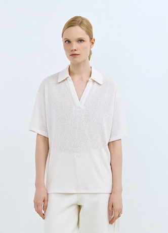 Поло из кроеного трикотажа