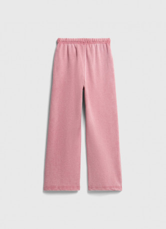 Широкие трикотажные брюки для девочек