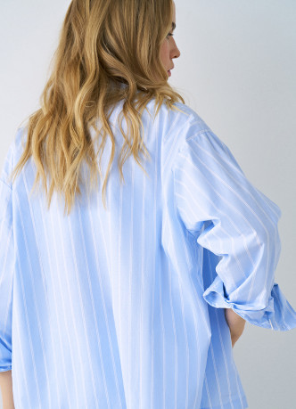 Пижамная рубашка в полоску