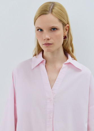 Рубашка в полоску с рукавом 3/4