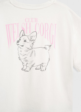 Футболка пижамная с принтом для девочек