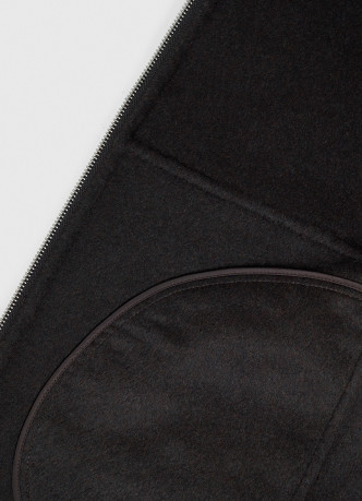 Бомбер из пальтовой ткани