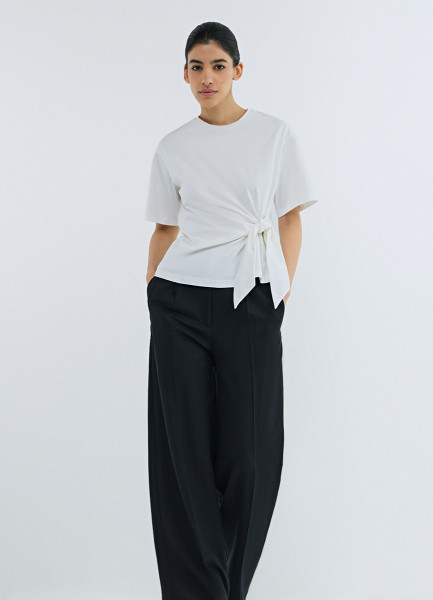 

Футболка с узлом, Белый