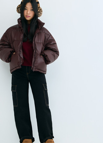 Короткий пуховик для девочек