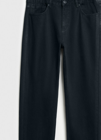 Джинсы Straight с накатом