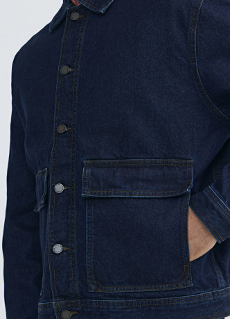 Джинсовая куртка-рубашка