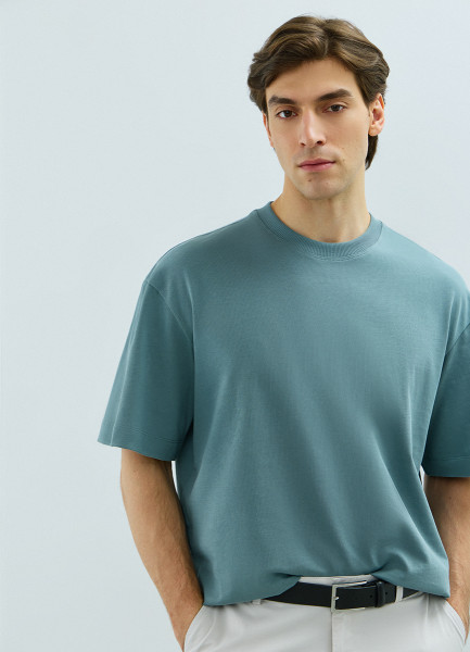 Футболка из плотного хлопка Зеленый 1599₽