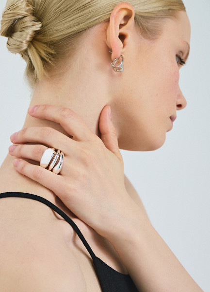 

Сет из колец, 3 шт., Серебряный