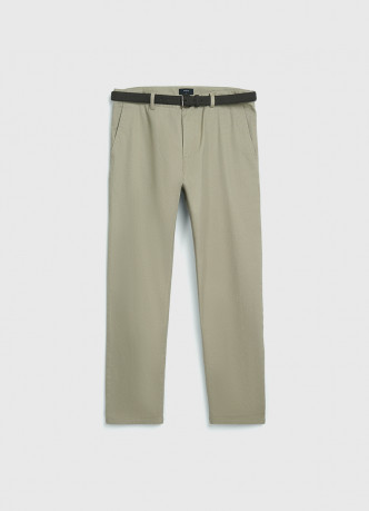 Чиносы из твила с ремнём