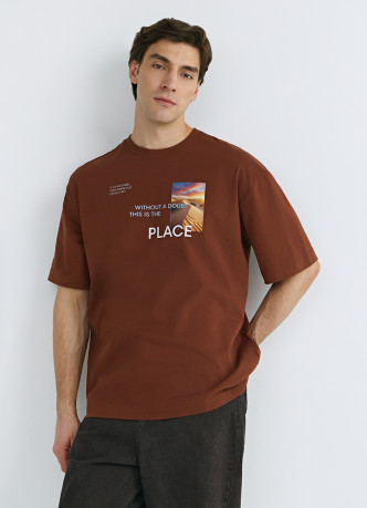 Футболка из хлопка с фотопринтом