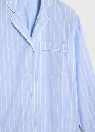 Пижамная рубашка в полоску