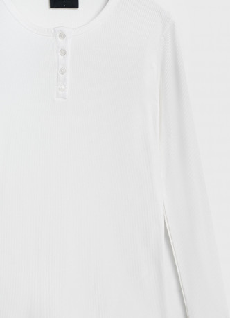 Пижамный лонгслив в рубчик