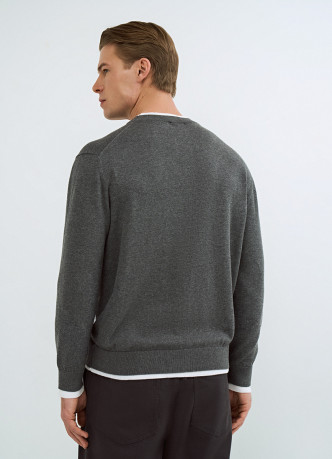 Джемпер с имитацией футболки