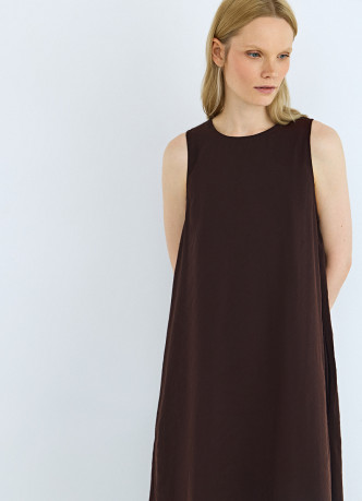 Платье макси из купры