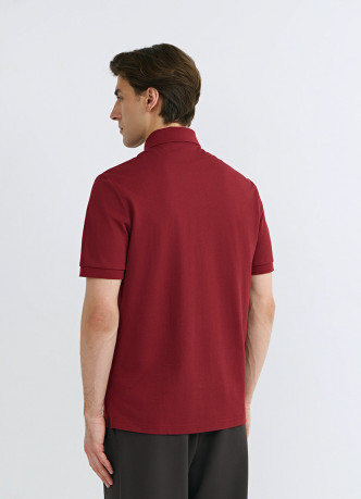 Поло из двуцветного пике