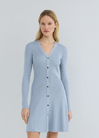 Вязаное платье мини