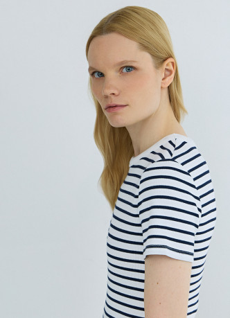 Футболка в рубчик