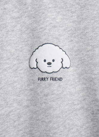 Свитшот с принтом для девочек