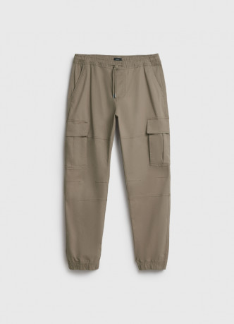Джоггеры из твила с карго-карманами