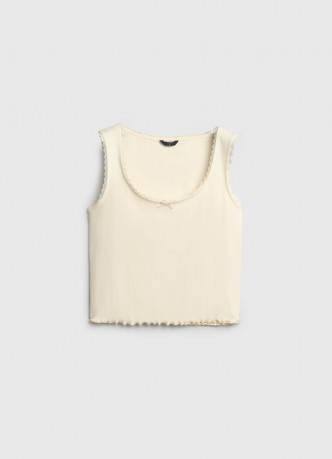 Майка пижамная из трикотажа пуантель