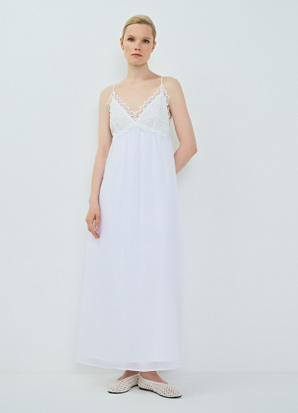 Сарафан с декоративным лифом Белый 5999₽