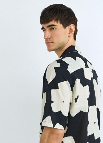 Рубашка из хлопка с принтом