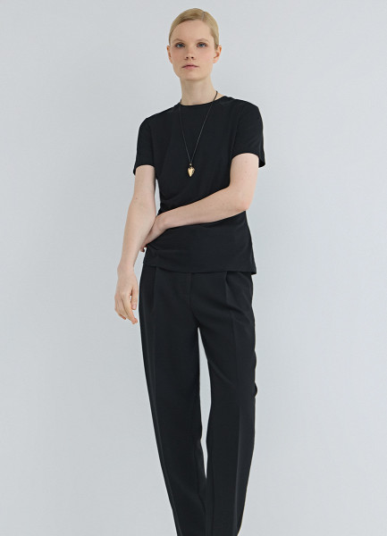 

Футболка с драпировкой, Черный