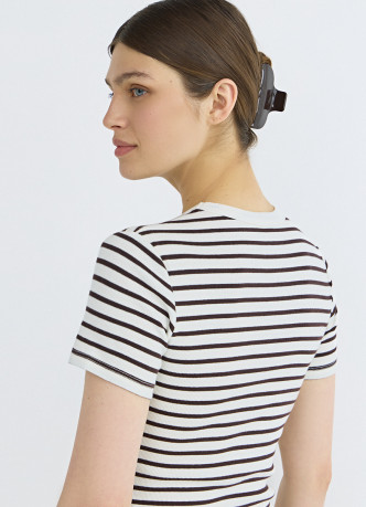 Футболка в рубчик