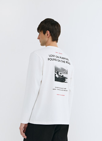 Футболка из плотного джерси с принтом